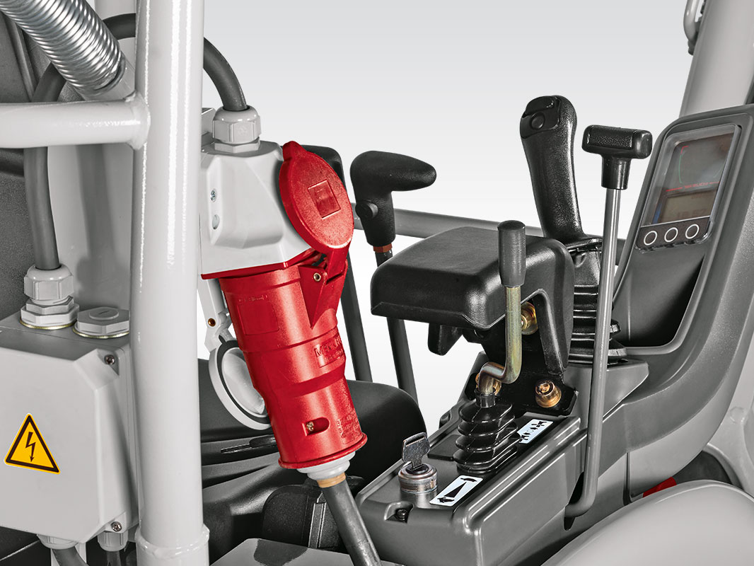 Detailansicht des Anschlusses des Elektromotors